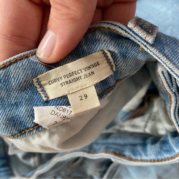 Madewell Curvy The Perfect Vintage Straight Jean Distressed Size 29 - Picture 8 of 14
